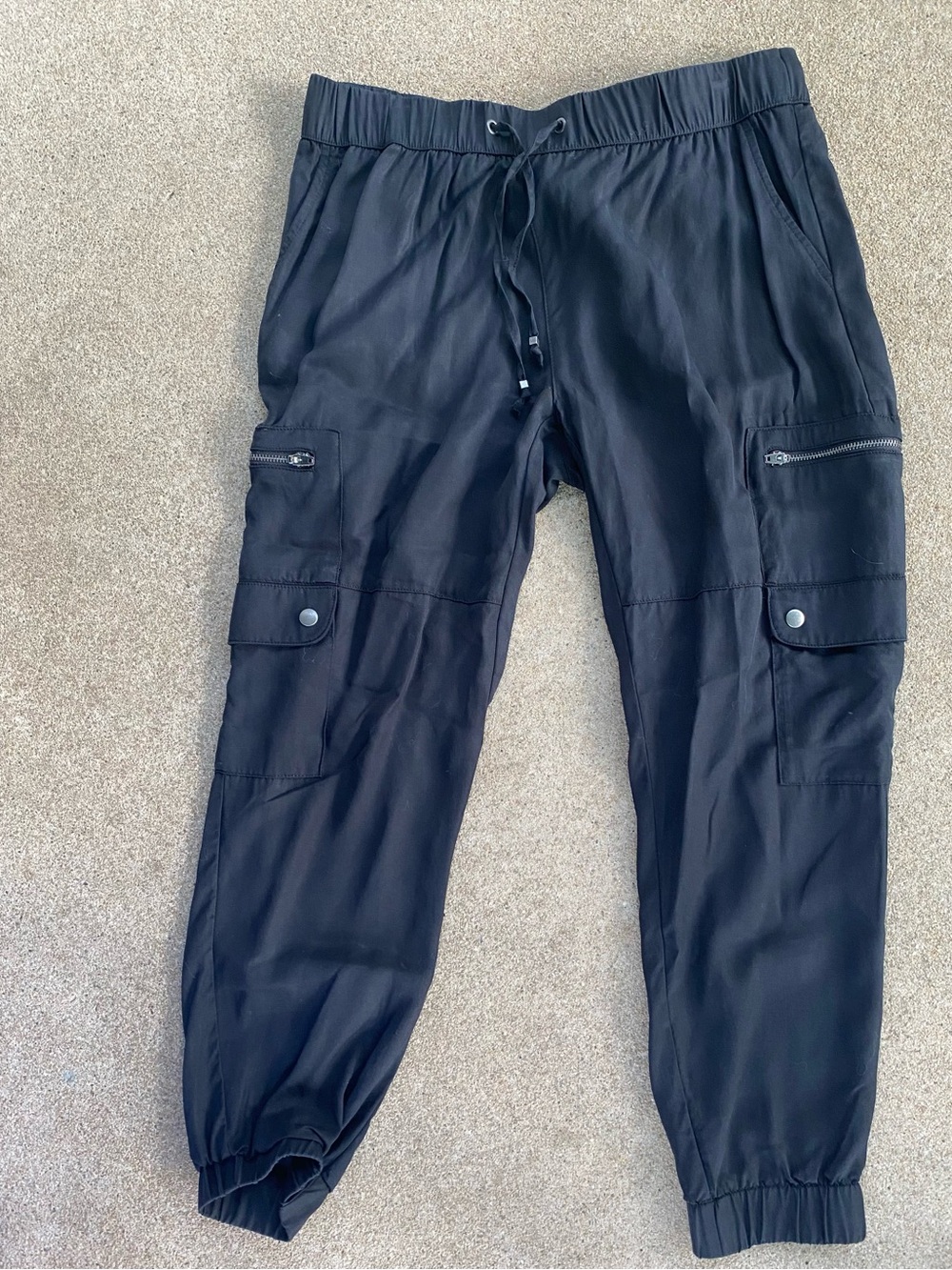 Banana Republic Black Cropped Cargo Jogger or Dress Pants
